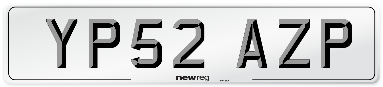 YP52 AZP Number Plate from New Reg